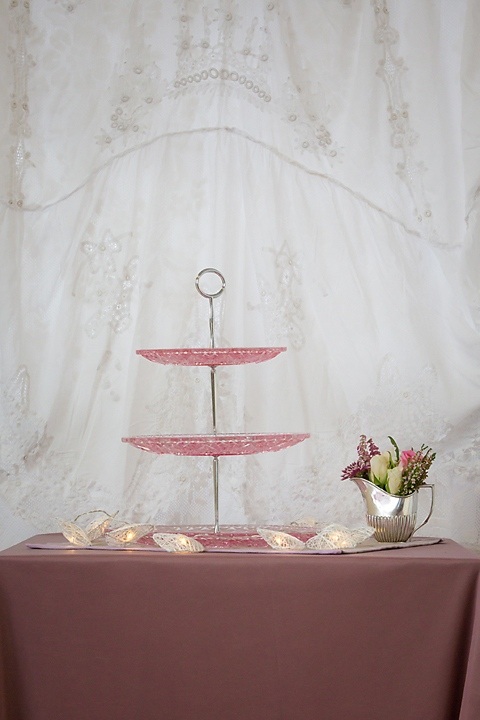 Pink 3 Tier Cake Stand