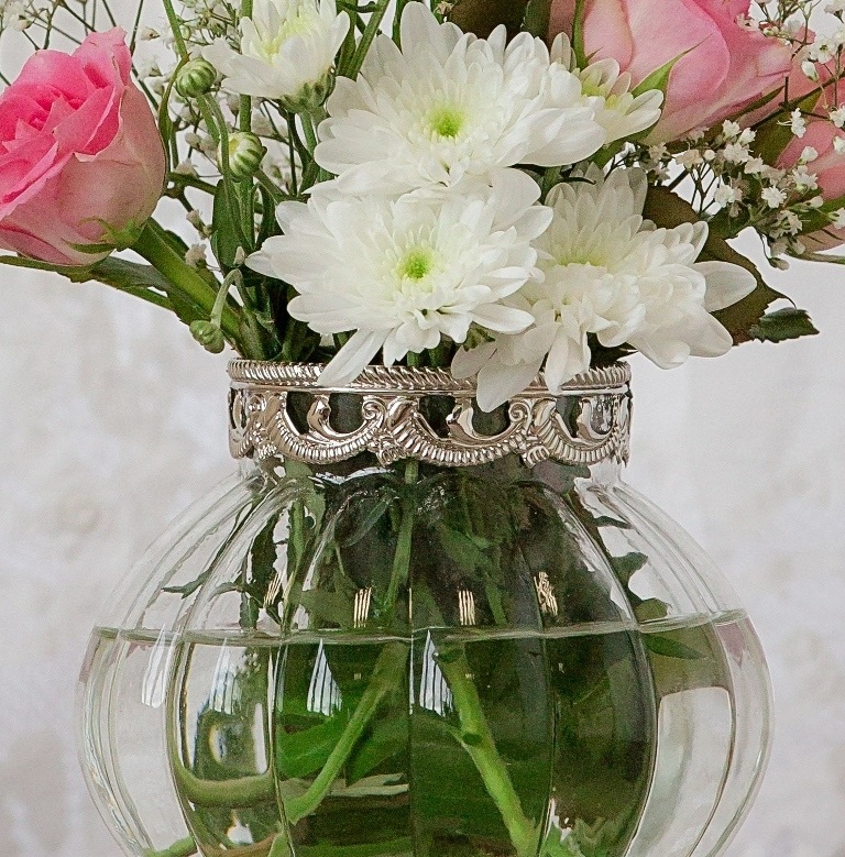 vintage glass vase medium